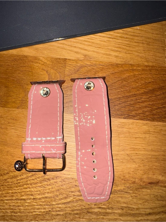 Spark*L Accessories - Patent Leather mauve Watch Strap with Gold Hardware